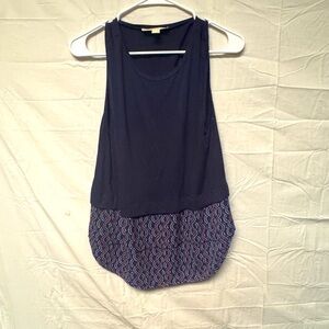 Michael Kors Womens Sleeveless Top Blue Ombre Blouse Size Small Viscose